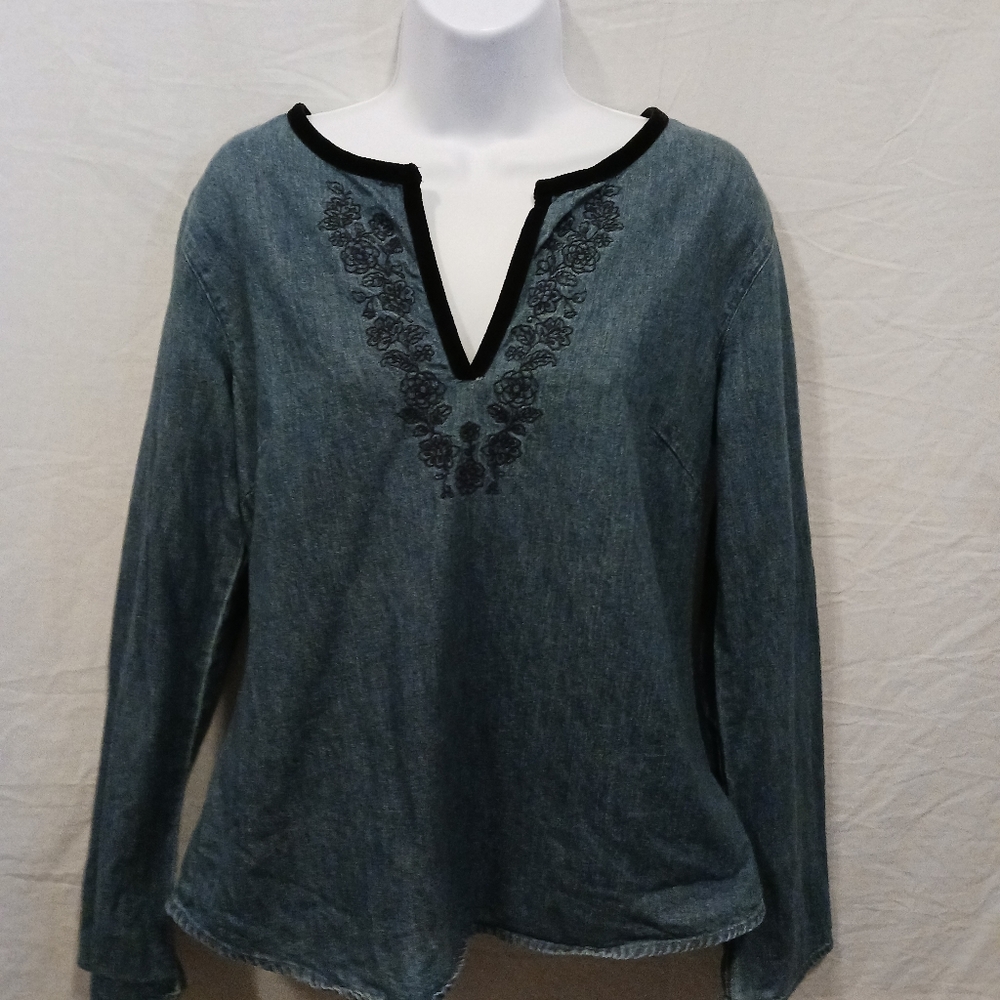 Eddie Bauer Emblished Demin Blue
